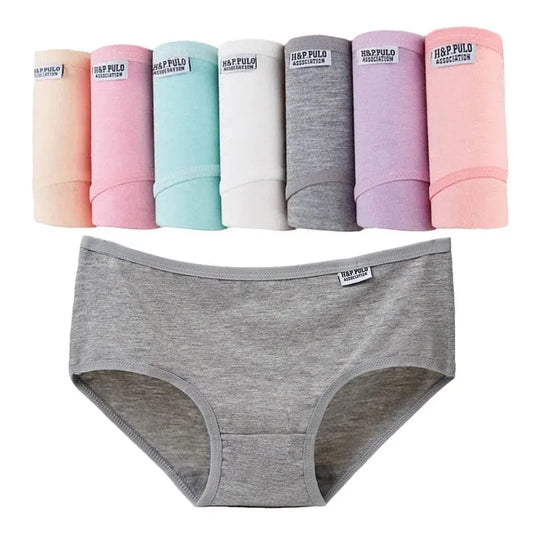 7Pcs/Lot Plus Size Underwear Panties Cotton Girl Briefs Sexy Lingeries