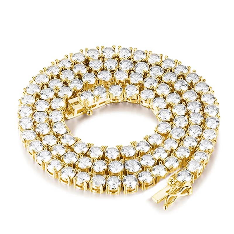 The Infinity Stream Tennis Necklace | D Color VVS1 Moissanite in S925 Silver - Thumbnail 7