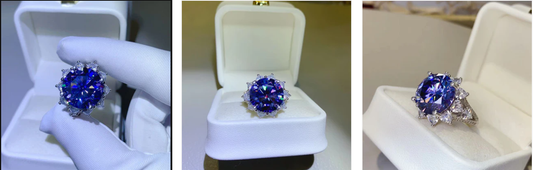 colored moissanite