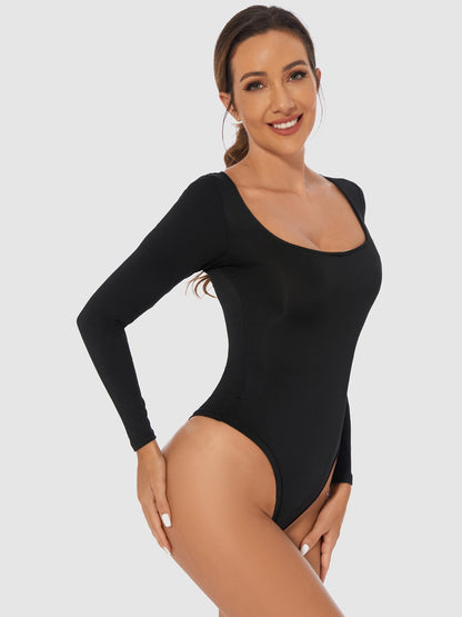 ContourFlex Scoop Neck Long Sleeve Bodysuit