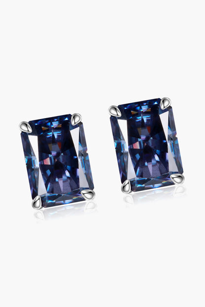 Pure Brilliance 2 Carat Moissanite 4-Prong Stud Earrings