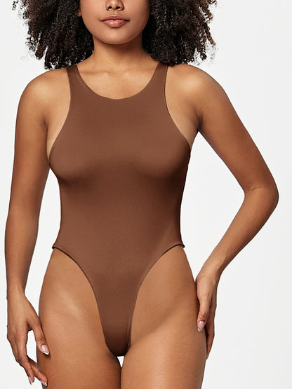 ContourFlex Sculpting Round Neck Wide Strap Bodysuit