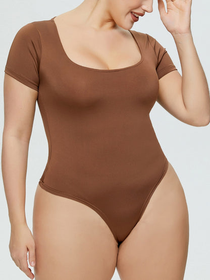 ContourFlex Classic Square Neck Short Sleeve Bodysuit