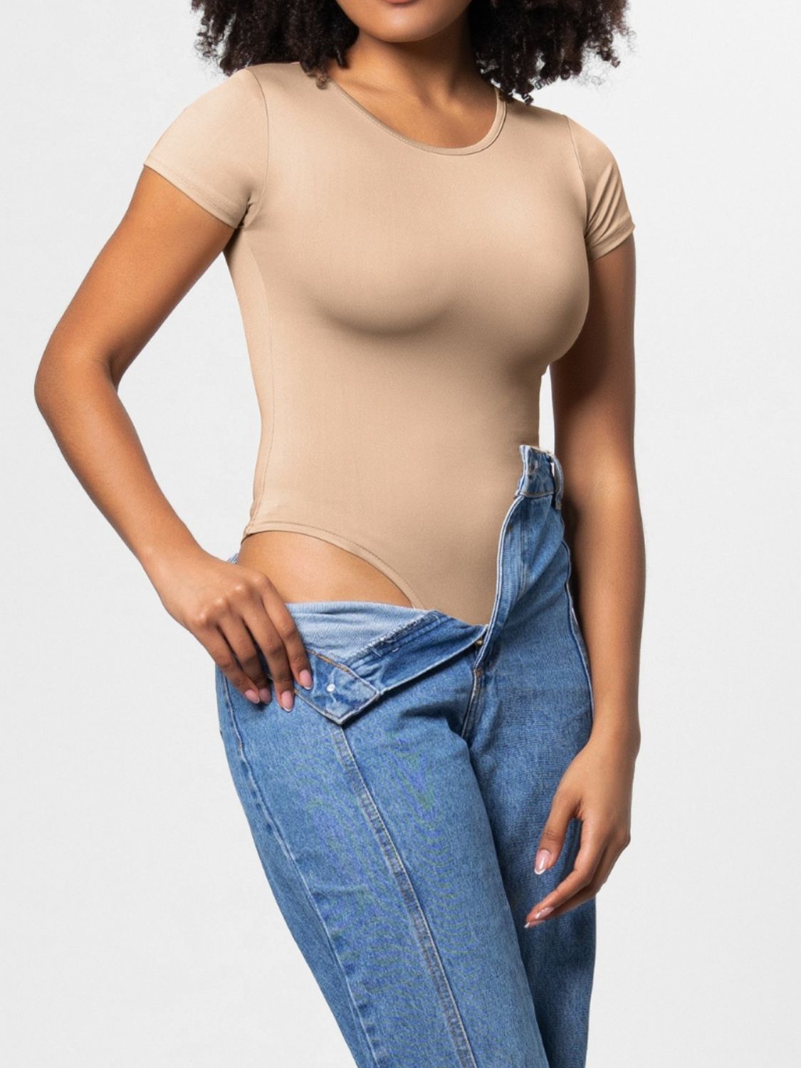 ContourFlex Classic Round Neck Short Sleeve Bodysuit