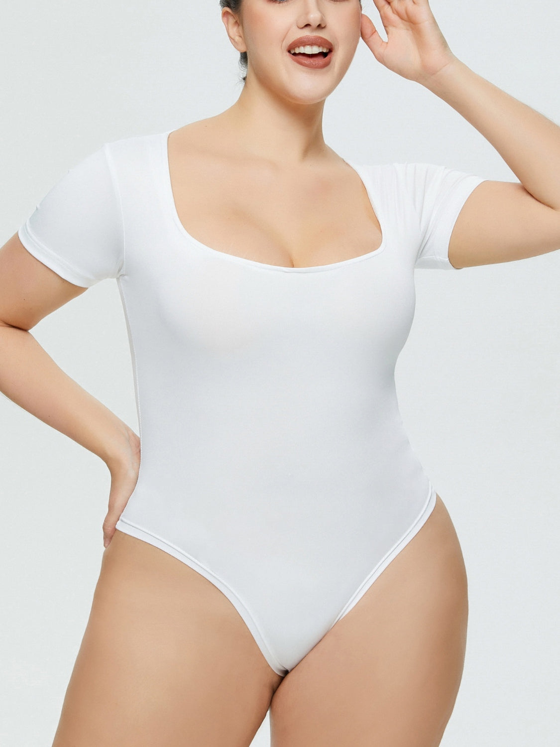 ContourFlex Classic Square Neck Short Sleeve Bodysuit