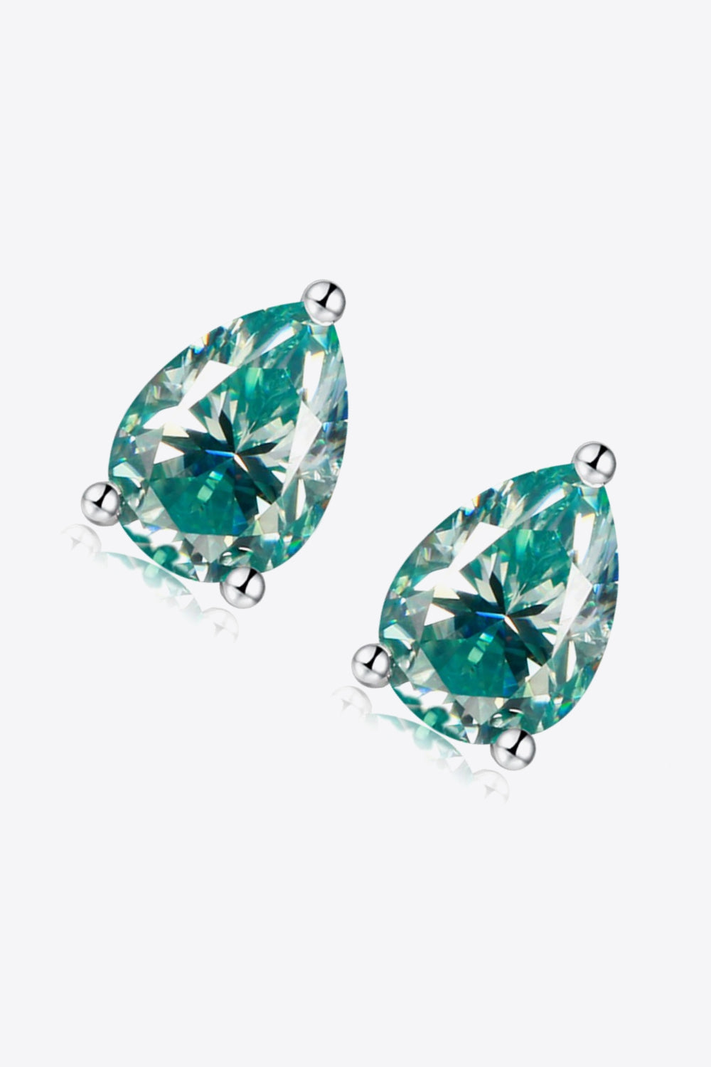 Elegance Drops 2 Carat Moissanite Teardrop Earrings