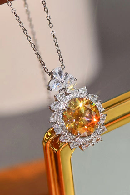 Solar Radiance 5-Carat Moissanite Pendant Necklace