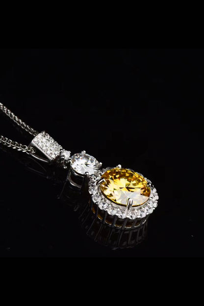 Luminous Elegance 6 Carat Moissanite Pendant Necklace