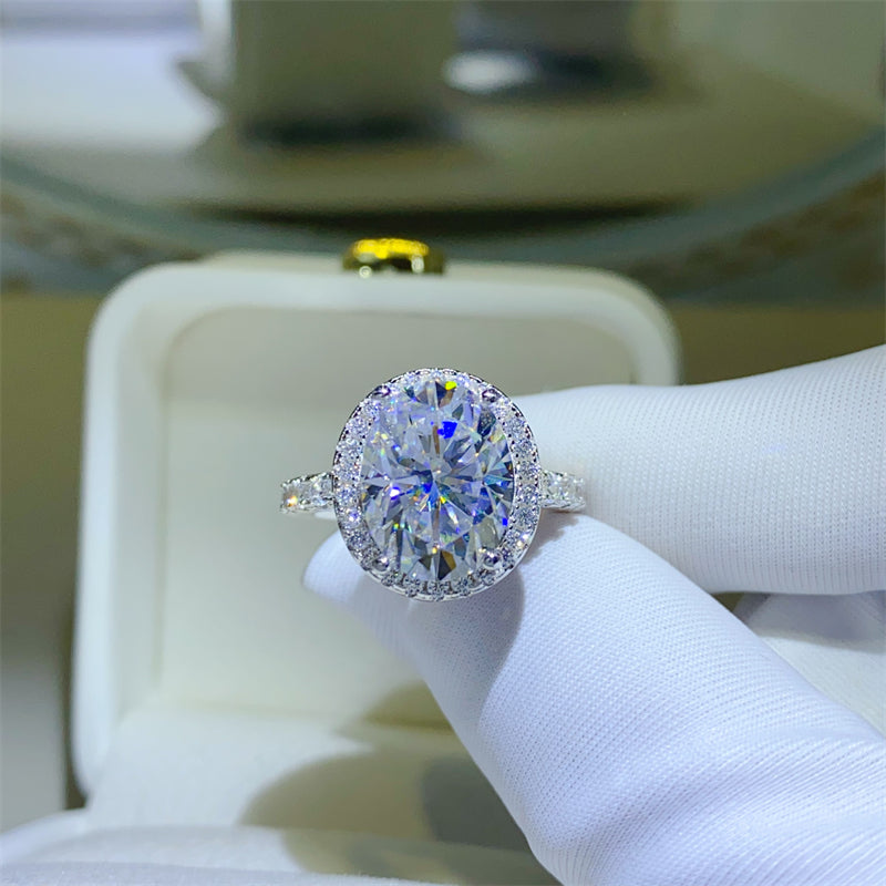 Eternal Brilliance 5 Carat Moissanite Silver Ring