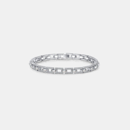 Pure Serenity 3.2 Carat Moissanite Silver Bracelet