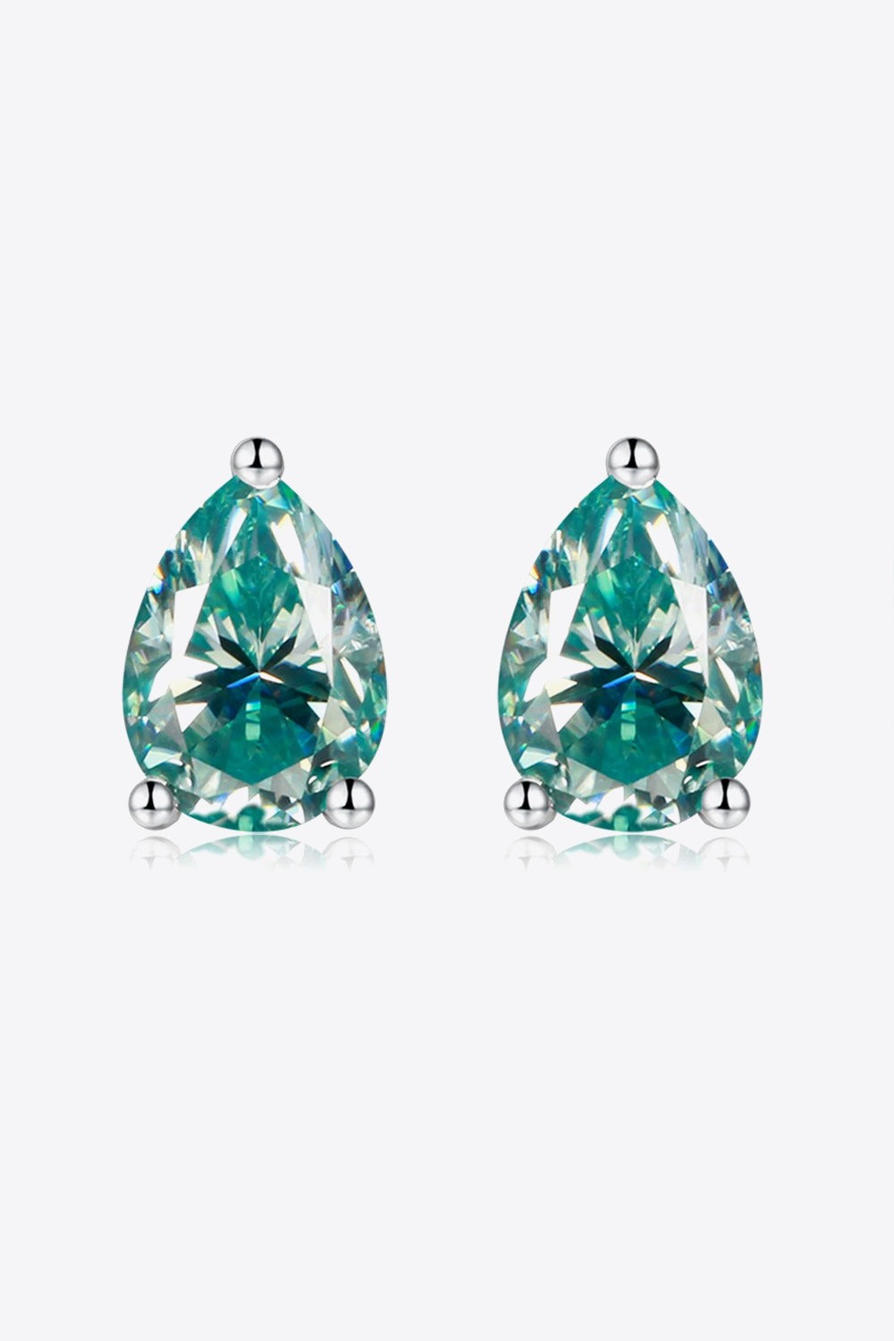 Elegance Drops 2 Carat Moissanite Teardrop Earrings