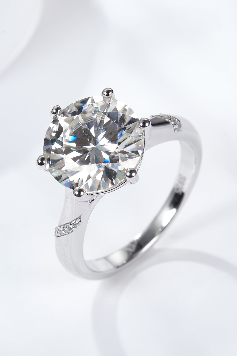 Pure Radiance 5 Carat Moissanite Solitaire Ring