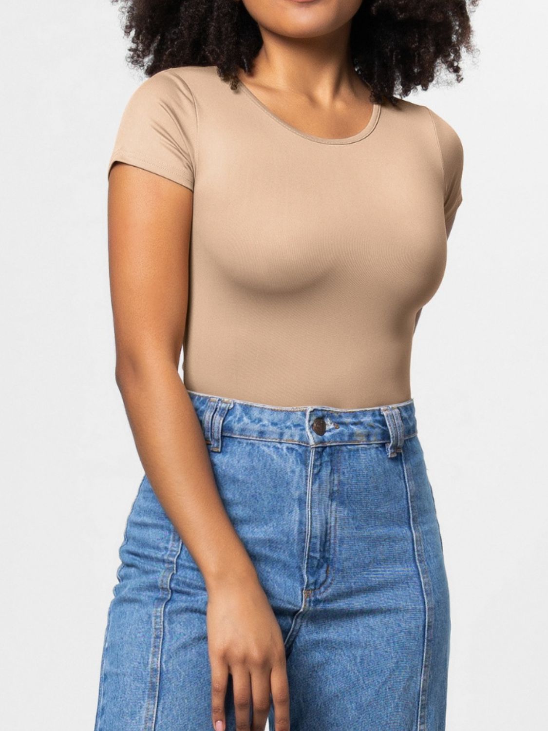 ContourFlex Classic Round Neck Short Sleeve Bodysuit