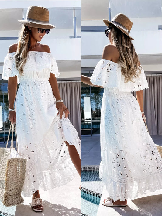 Trendy Casual Beachwear Cover-ups Outfits Hippie Chic Long Maxi  Party Elegant Dresses