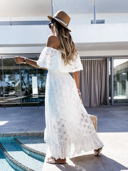 Trendy Casual Beachwear Cover-ups Outfits Hippie Chic Long Maxi  Party Elegant Dresses