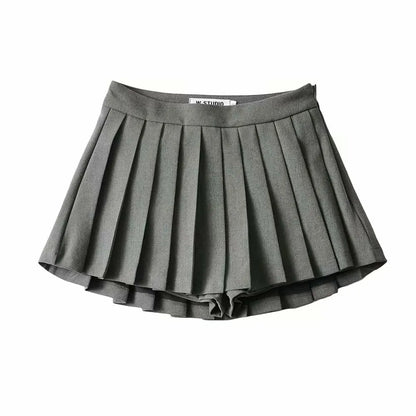 High Waist Skirts Sexy Mini Skirts Vintage Pleated Skirt
