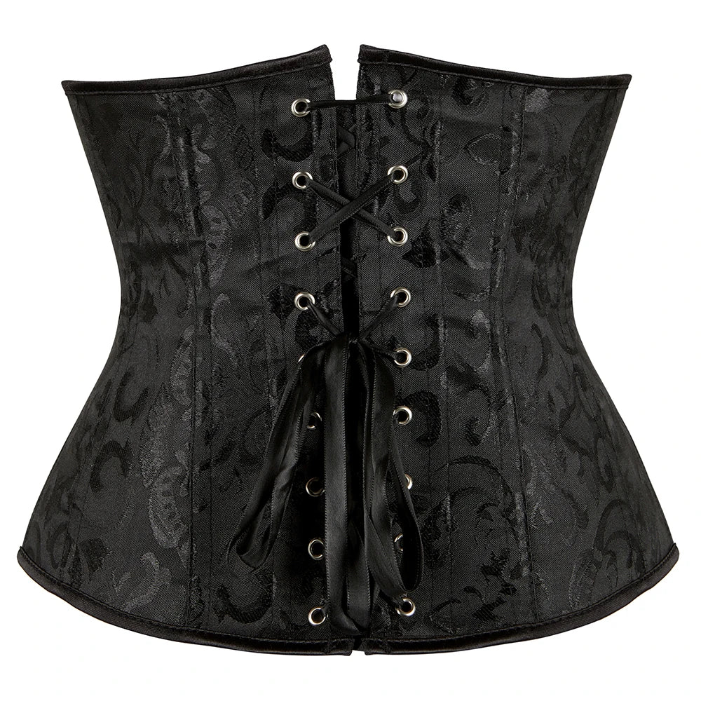 Elegance in Bloom Underbust Corset - Sculpt and Embrace Your Curves with Floral Grace