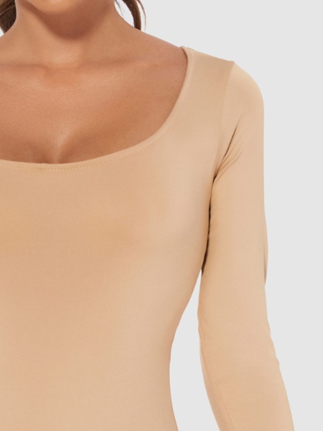 ContourFlex Scoop Neck Long Sleeve Bodysuit