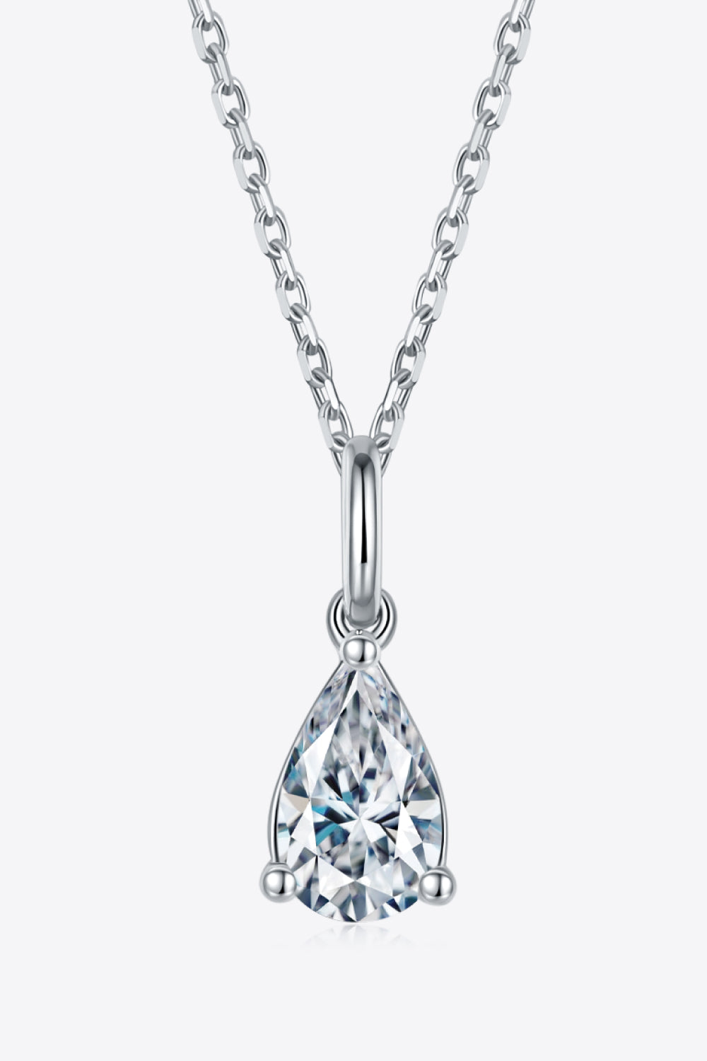 Brilliant Essence 1 Carat Moissanite Sterling Silver Necklace