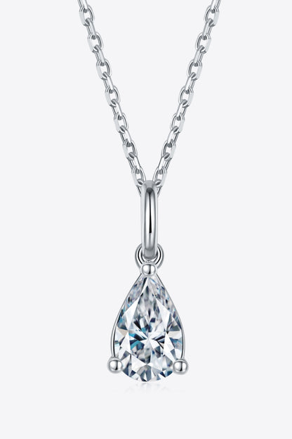 Brilliant Essence 1 Carat Moissanite Sterling Silver Necklace