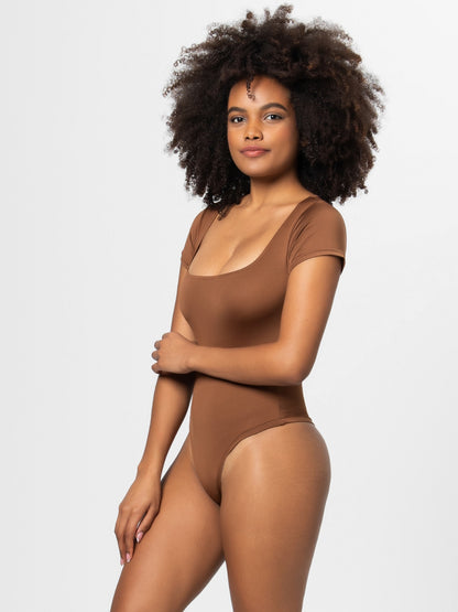 ContourFlex Classic Square Neck Short Sleeve Bodysuit