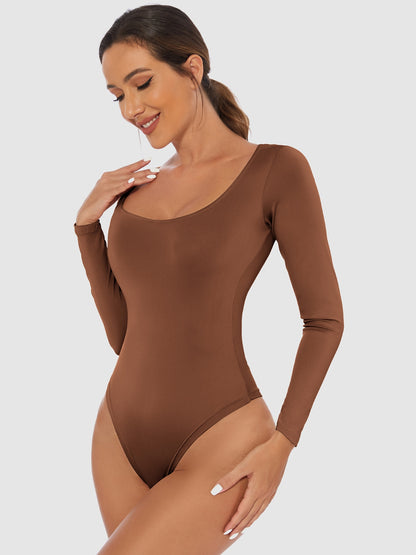 ContourFlex Scoop Neck Long Sleeve Bodysuit