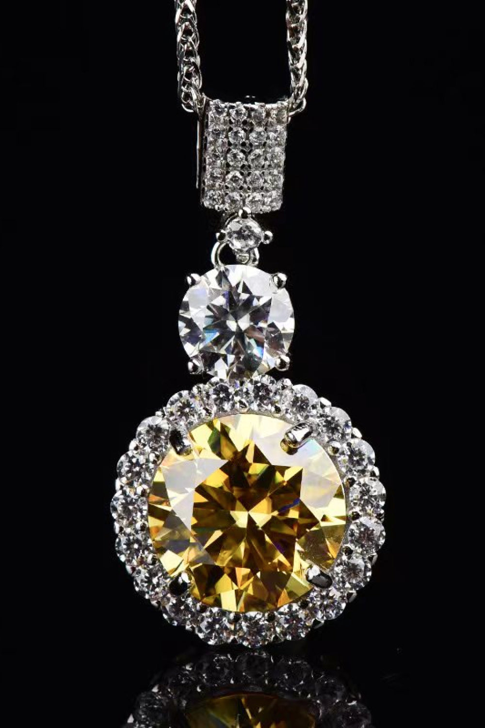 Luminous Elegance 6 Carat Moissanite Pendant Necklace