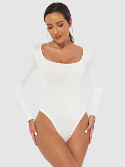 ContourFlex Scoop Neck Long Sleeve Bodysuit