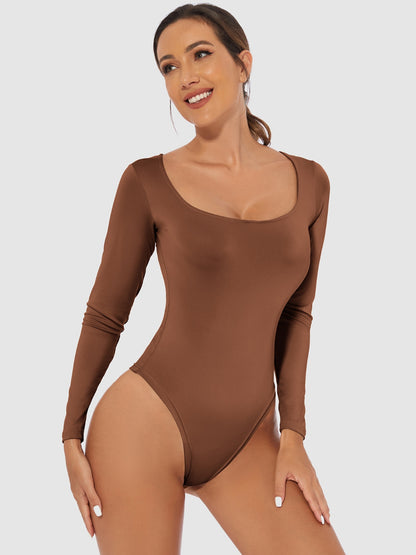 ContourFlex Scoop Neck Long Sleeve Bodysuit