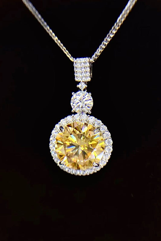 Luminous Elegance 6 Carat Moissanite Pendant Necklace