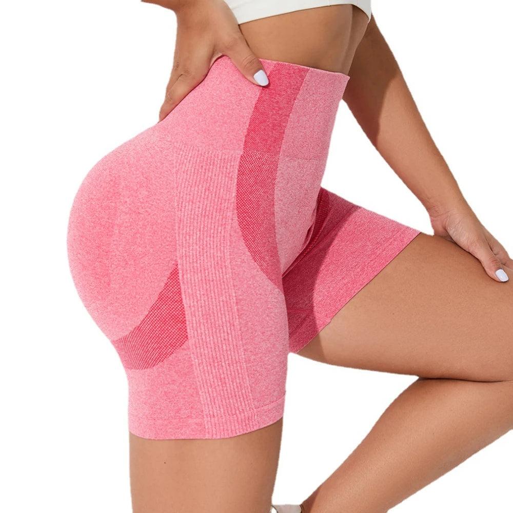 Skinny Stretch Sport Shorts High Waist Solid Color Fitness Yoga Pants - enviablebeauty.com